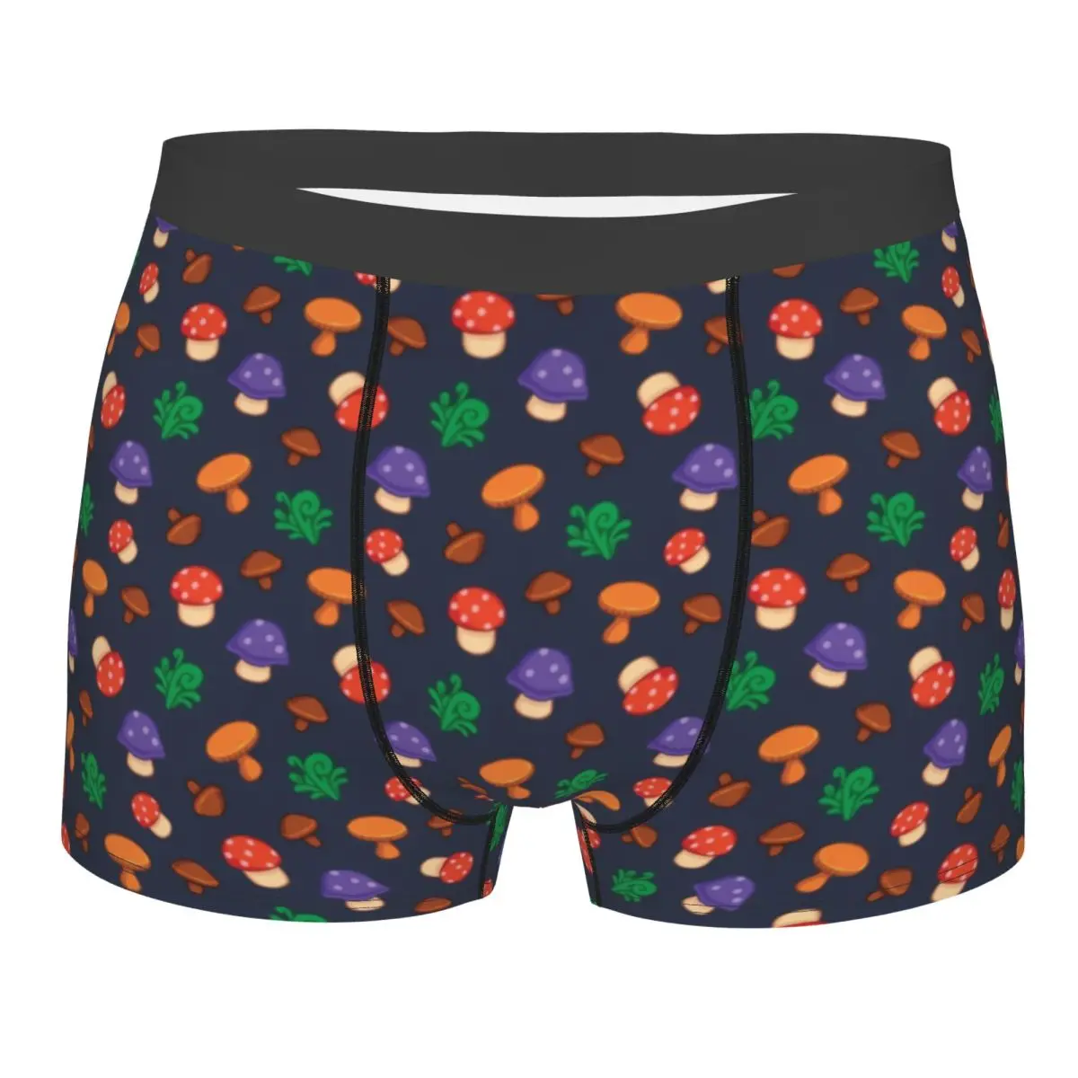 Custom Stardew Valleys Mushrooms Pattern Underwear Men Printed Farm Game Boxer Shorts Panties Briefs Breathable Underpants