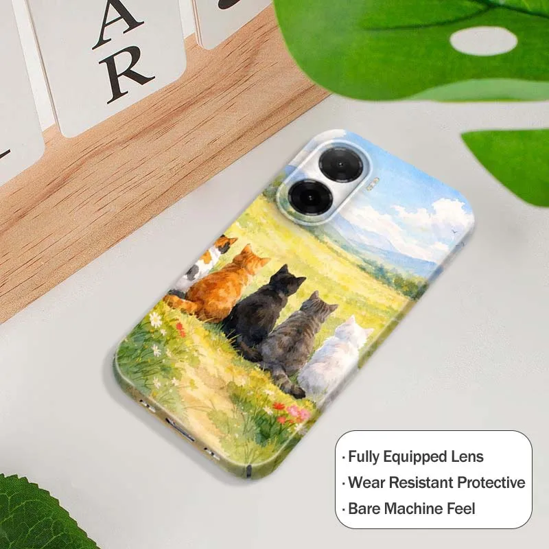 

Five Cats Field View For Xiaomi Mi Poco F3 F4 F5 F6 F8 X3 X4 X5 X6 X7 M3 M4 M5s M6 GT Pro 5G Feilin Shell Phone Case
