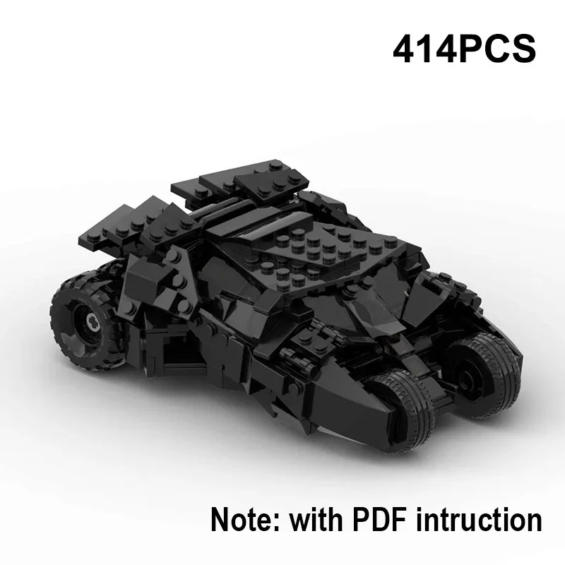 MOC Batmobile Tank Tumbler Set Sports Car Building Blocks Bat Racing Vehicle Model Bricks Puzzles Toys Gifts For Boys Children