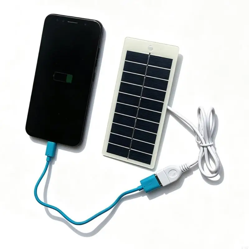 Travel USB Sun Board with Cell Array Layout for Small Devices, 5V Output Unit for Camping Hiking Outdoor Carry and K1KF