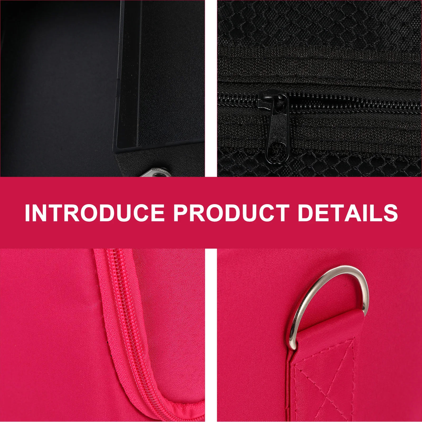 

1pc Waterproof Bag Makeup Storage Large Capacity Portable Organizer Oxford Fabric Travel Toiletry Pouch Black