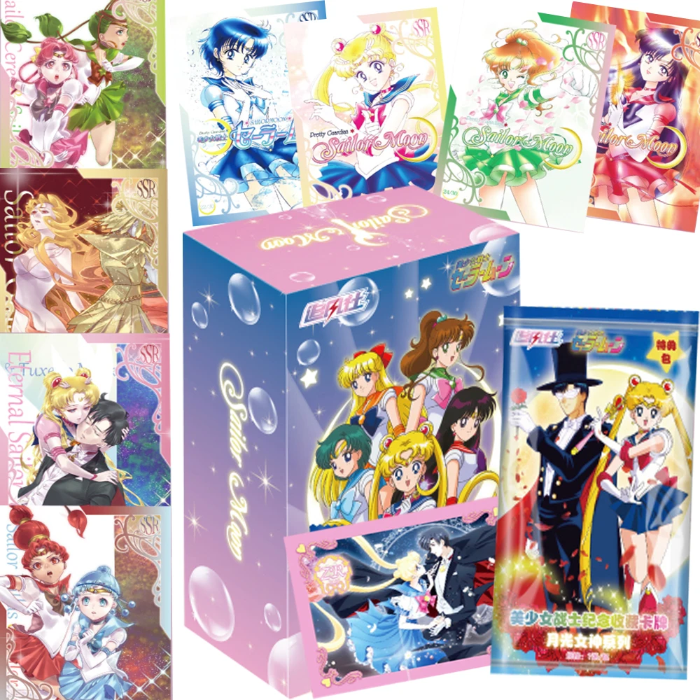 

Anime Hobbies Collection Cards for Fans Childhood Memories Classic Magical Girls Lovely Exquisite Characters Portrait Cards Gift