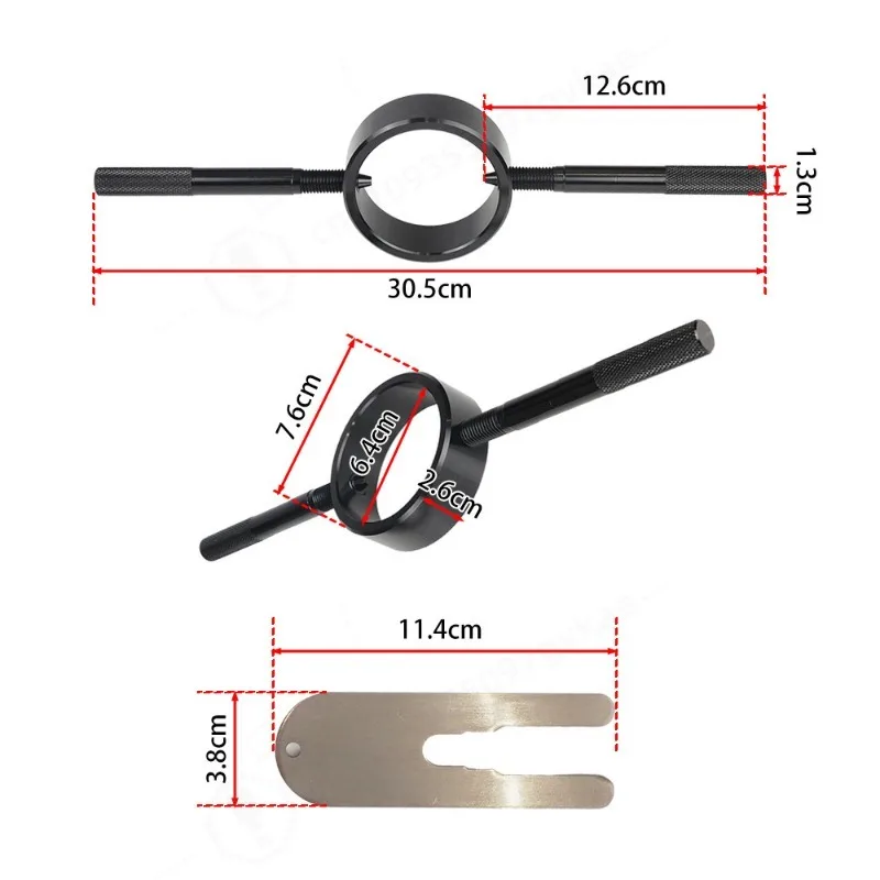 Motorcycle Maintenance Tool Aluminum Valve Spring Compressor Fork Spring Compression Tool Set