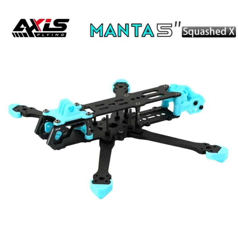 2026único Axisflying MANTA5 5 Polegadas FPV Quadro Esmagado X Frame Kit Freestyle Cinematic