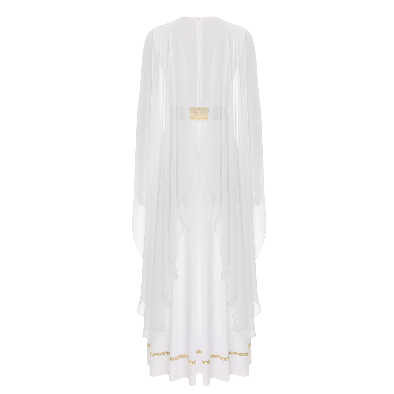 Déguisement d'Halloween en Mousseline de Soie pour Femme, Robe de Déité Grecque, Reine 202 éna, Goddinvesting, Prairie, Toge Romaine, Tenue de Choeur d'Église, de Culte