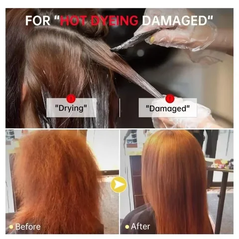 케라틴 헤어 마스크, 손상된 곱슬 머리, 부드럽고 매끄러운 윤기 나는 쌀, 영양 보습, 영양 헤어 케어 컨디셔너, 빠른 복구