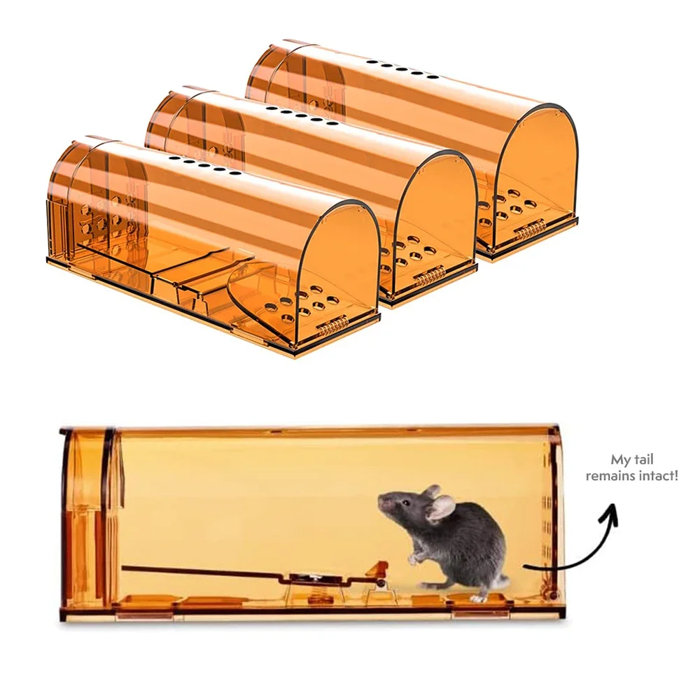 

1Pc Mouse Trap Cage No Kill Animal Pet Control Cage Reusable Mice Rodent Catcher Rat Trap Trap hunting Muizenval Pest repelier