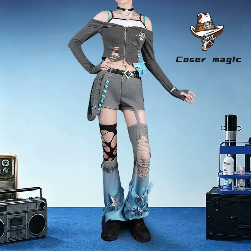 Game VTuber Y4T4 Rei7 Cosplay Costume Uniform Halloween Carnival Party Christmas Play Role Clothes Clothing