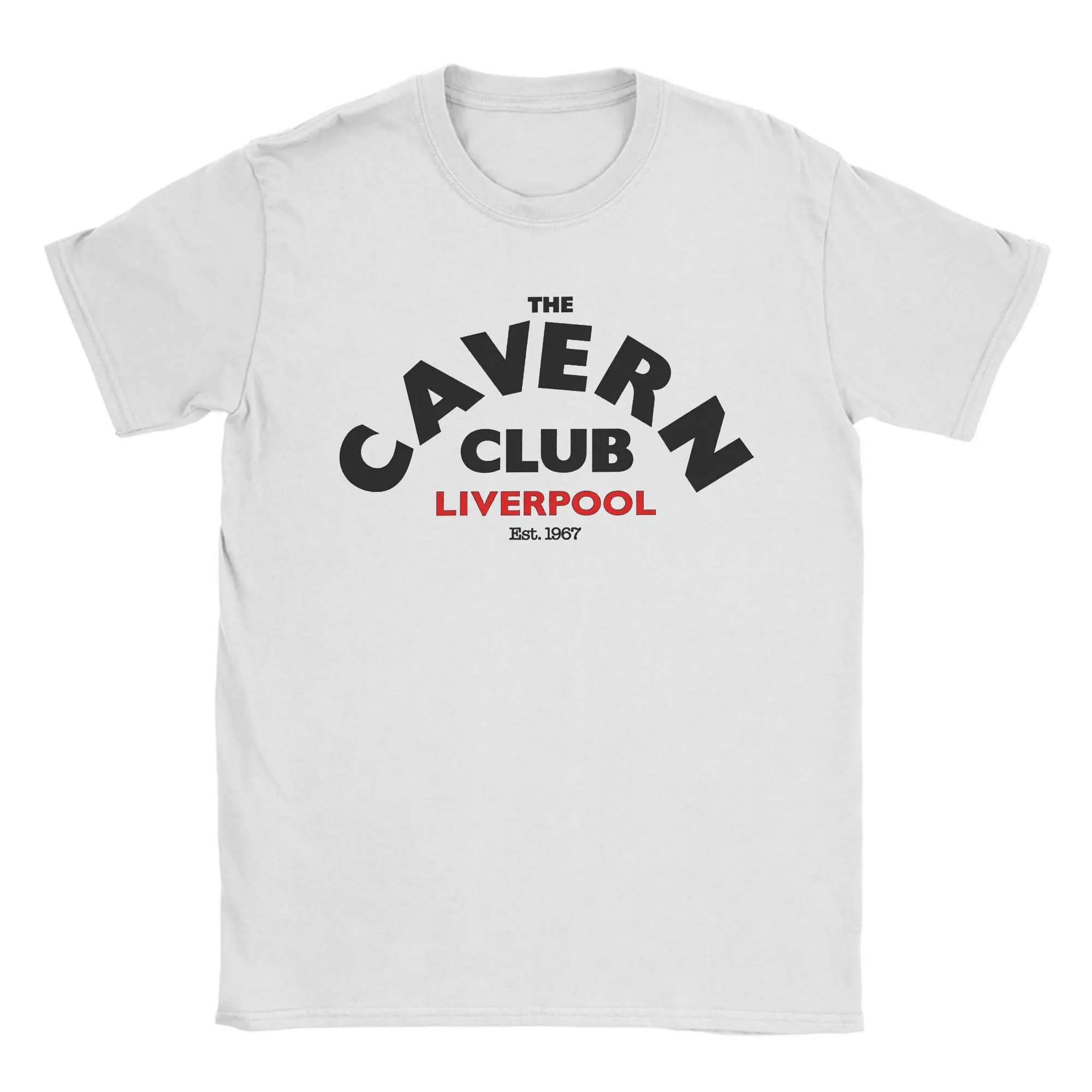 Camiseta de algodão masculina dos Beatles Cavern Club Liverpool, camiseta estilo street de verão, camisetas Harajuku, tamanho grande, tops baratos