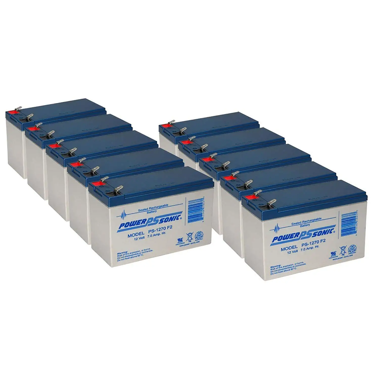 12V 7Ah AGM F2 Terminal Replacement Battery for UPS Alarm System Emergency Lighting, Customized