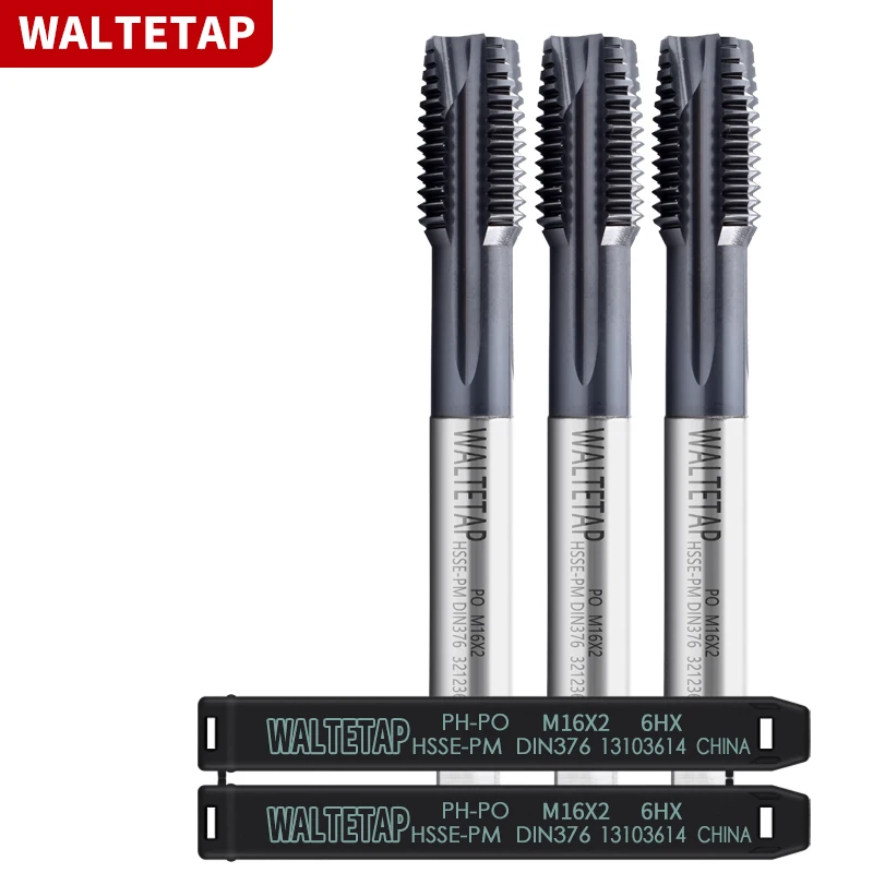 WALTETAP HSSE-PM DIN 371 376 Standard Spiral Fluted Tap Pointed Forming Roll M3 M4 M5 M6 M8 M10 M12 M14 M16 Machine Thread Taps