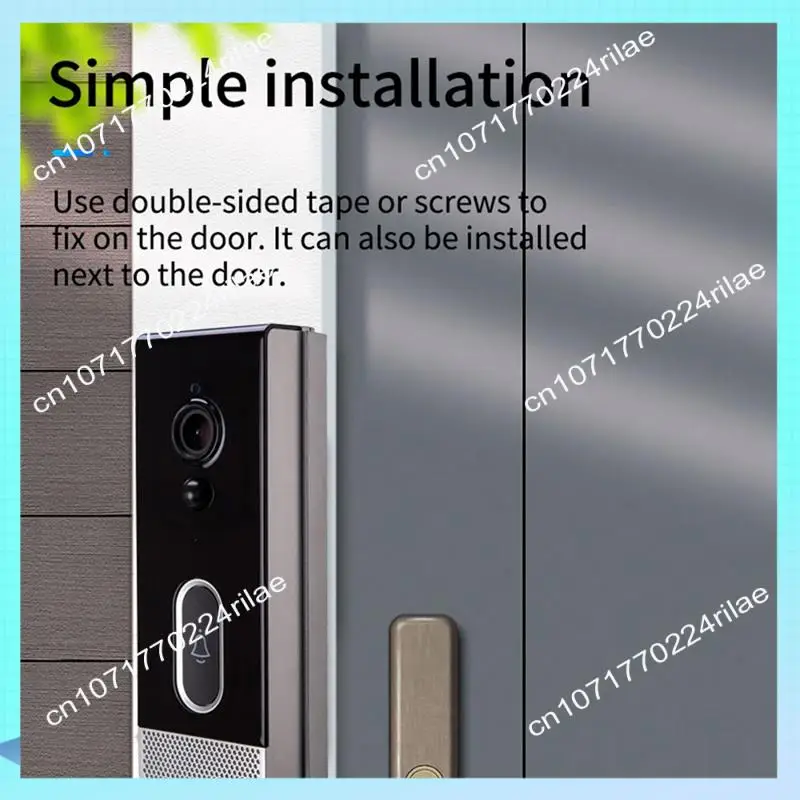 A17Z Tuya Smart Home Doorbell Camera Waterproof Wifi Video Intercom 1080P Outdoor Security Protection Two Way Audio EU PLUG B