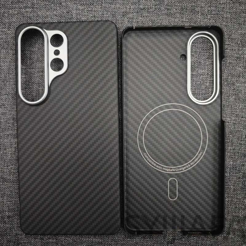 Aramidowe etui magnetyczne do Samsung Galaxy S26 Ultra, etui Magsafe do Galaxy S26 S26+, magnetyczne etui z włókna węglowego i aramidu. — zdjęcie produktu 6