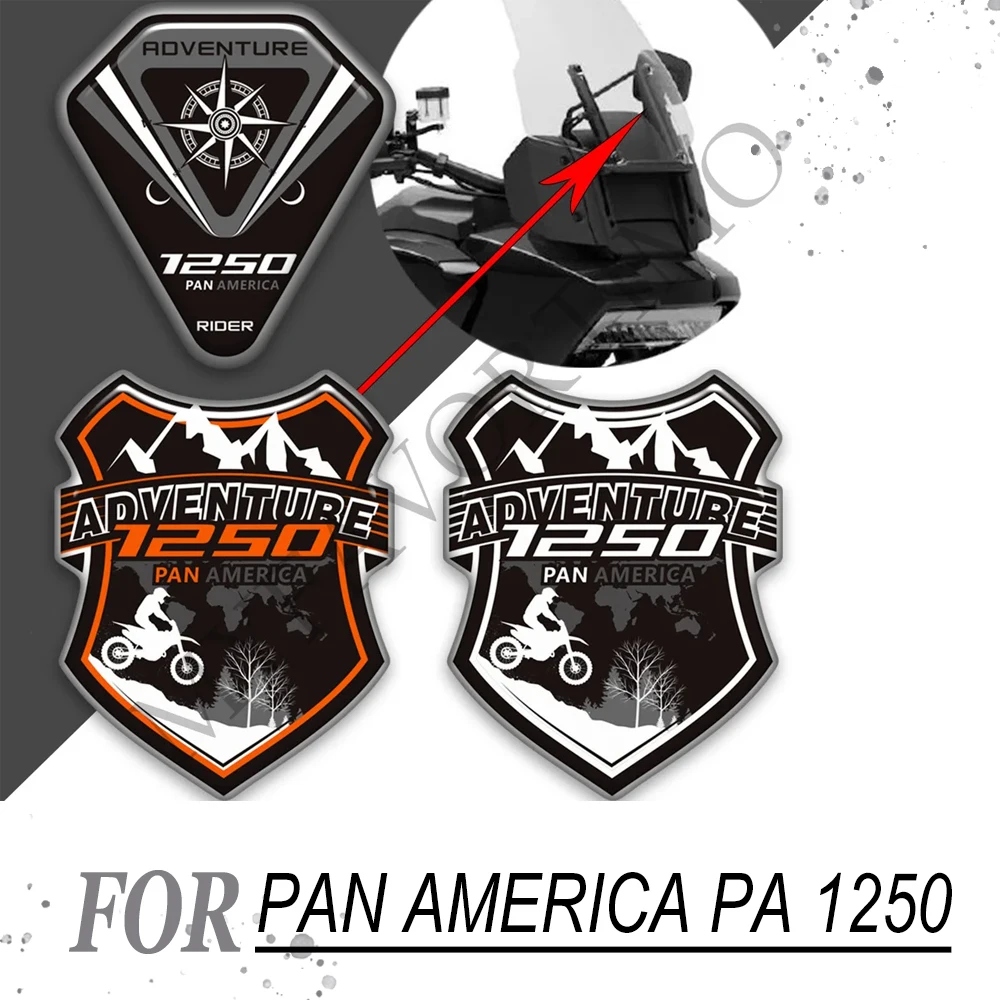 

PA1250 Kit Stickers Decals Knee Tank Pad Protector Wind Deflector Windshield Windscreen For HARLEY Pan America PA 1250