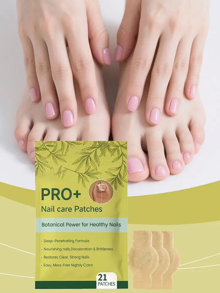 Broken Nail Patches 21 Pieces Gentle Moisturizing Sheets Toenail Repair for Smooth Fingernail Protection Wound Wrapping Damaged
