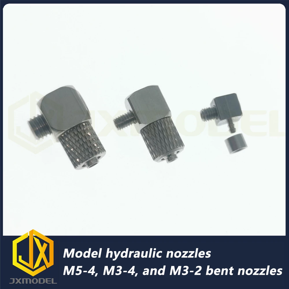 JX Model M3-2 Elbow Nozzle for 1/14 RC Truck-Mounted Crane Excavator Hydraulic Tail Lift Dump Truck Hydraulic Model Toy Parts