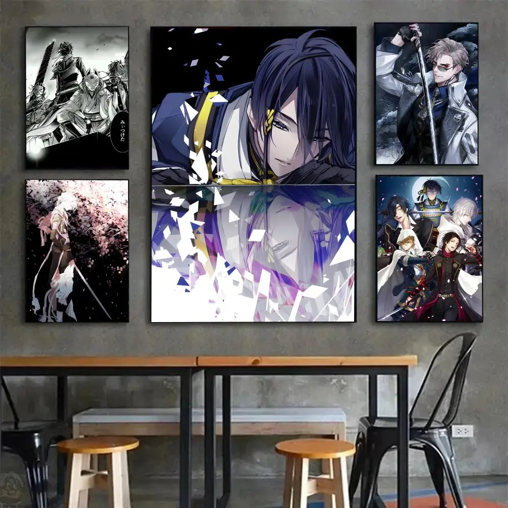 Game Fantasy T-Touken Ranbu Poster Painting Wall Art Mural for Living Room Home Decor and Gifts