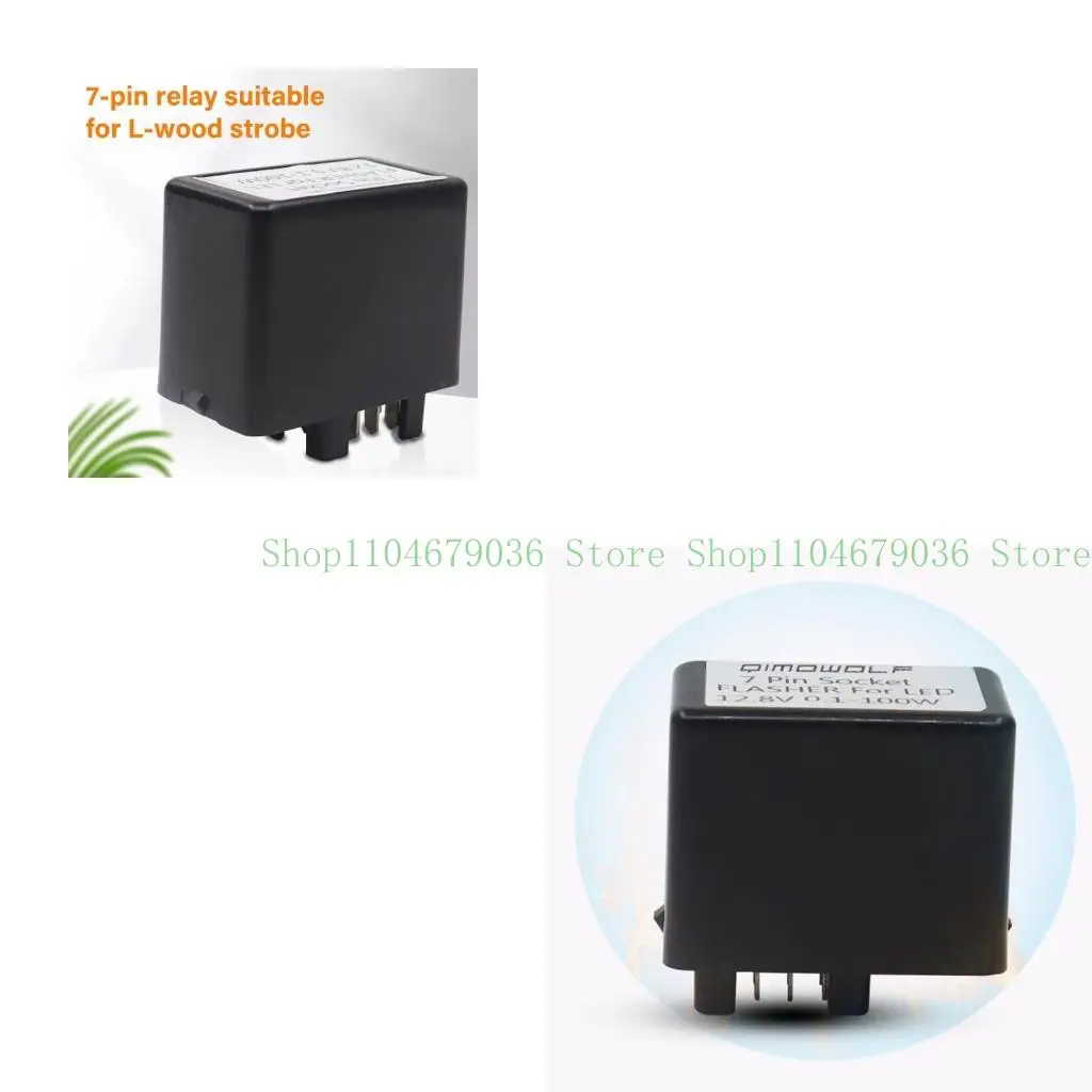 

652F Reliable 7 Pin LED Indicators Flasher Relays For Professional Technicians Electronics Enthusiasts Demanding Environments