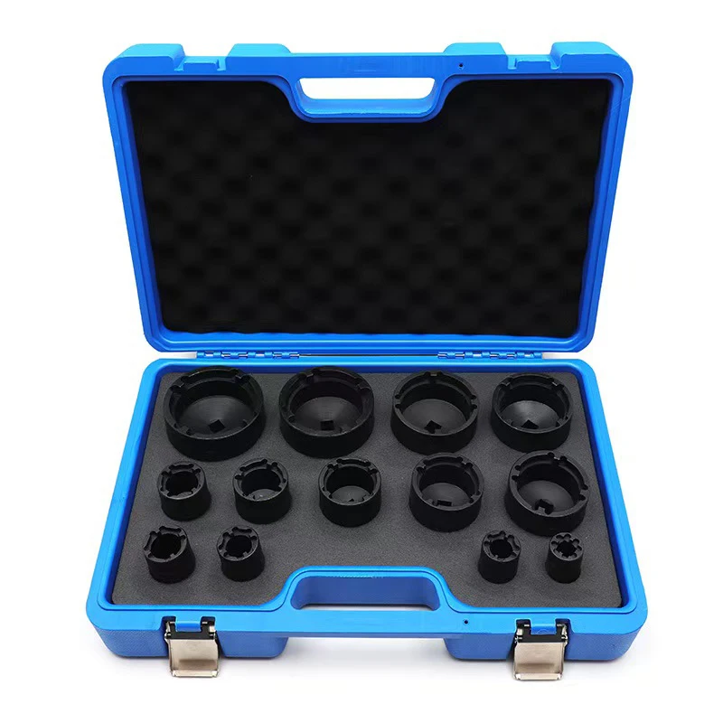 

13 Pcs set of External Teeth With 4 Convex Points Socket Tool Bolt Protection To Prevent Wear Tool Four Teeth Socket