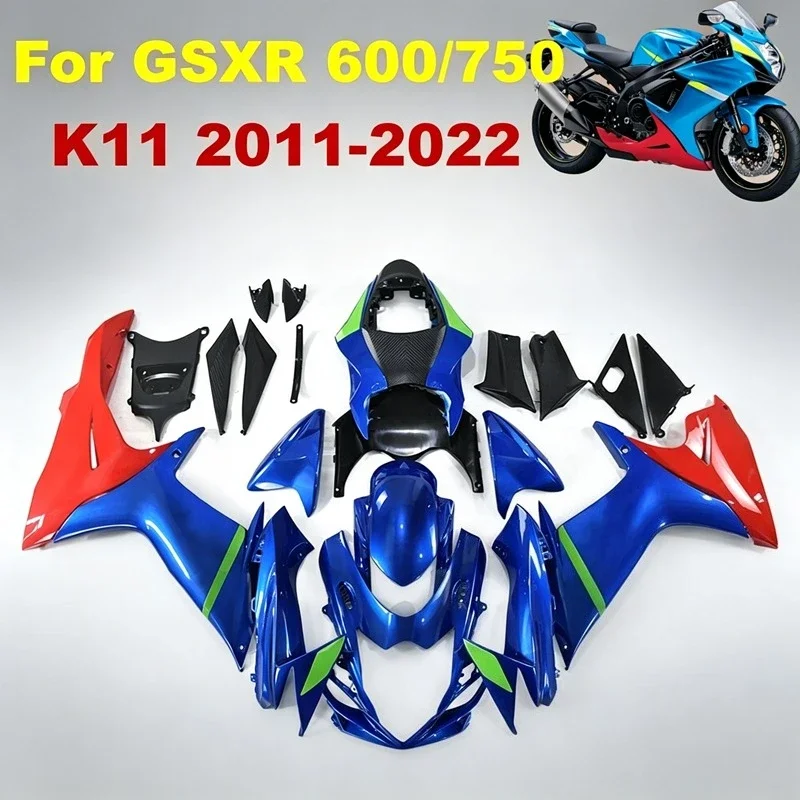 Fairing kit Fit for Suzuki 2011-2020 GSXR600 GSXR750 19 18 17 16 12 13 15 GSXR 600 750 K11 Blue Red Motou Body