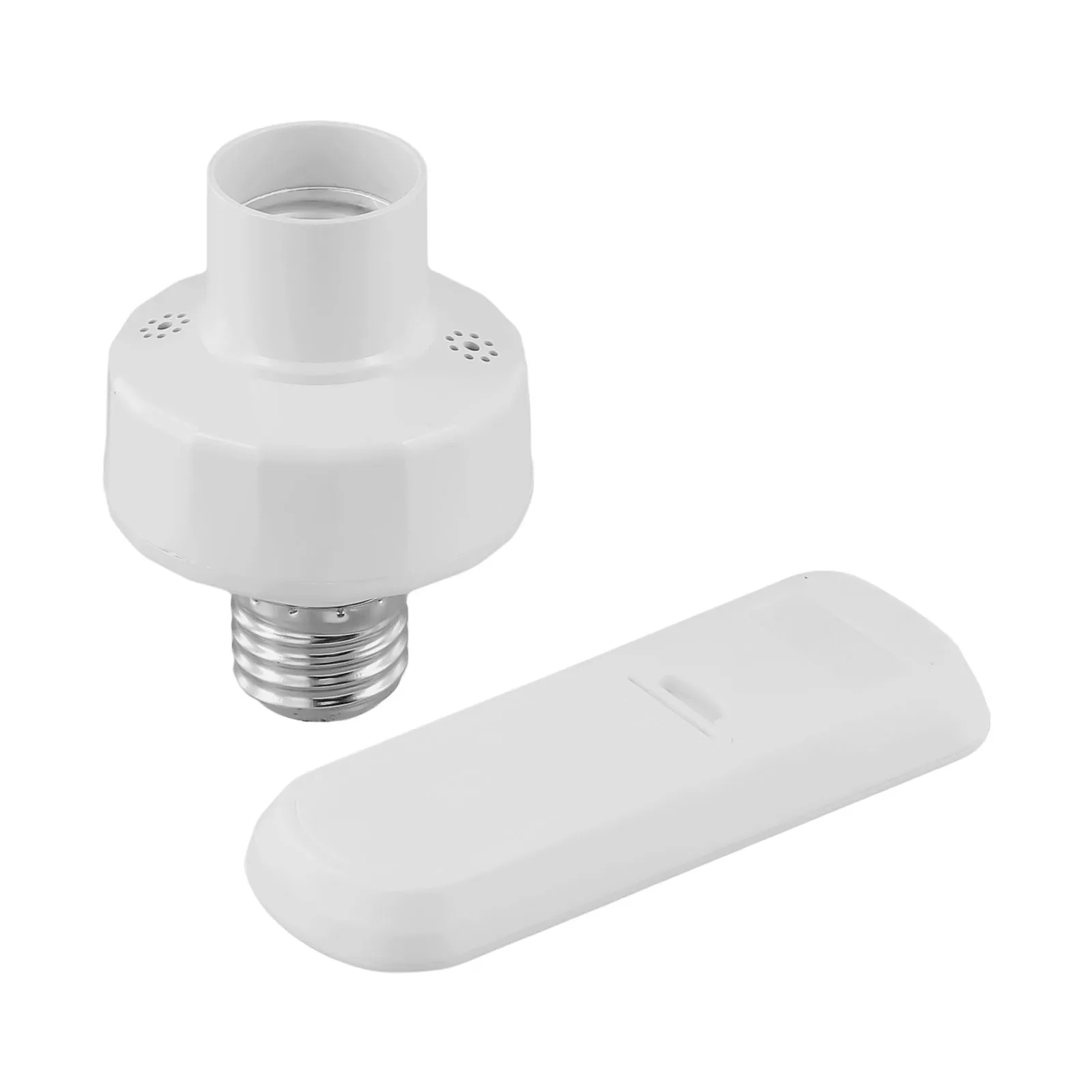 Vendas quentes de controle remoto sem fio e27 suporte da lâmpada interruptor temporizador inteligente ampla tensão faixa branca interruptor temporizador inteligente