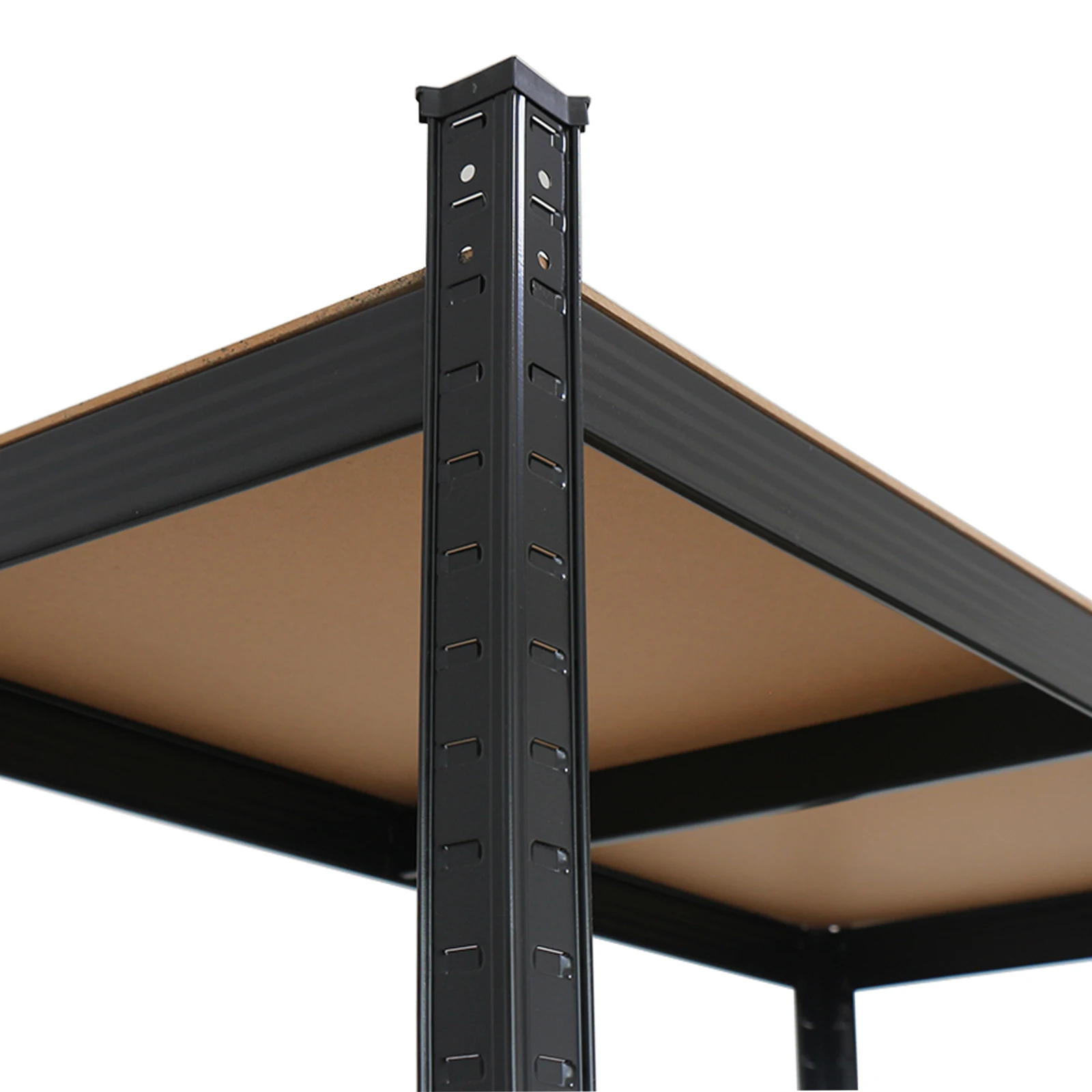 45 x 90 x 180cm 5 Tiers Powder Coated Storage Rack Black