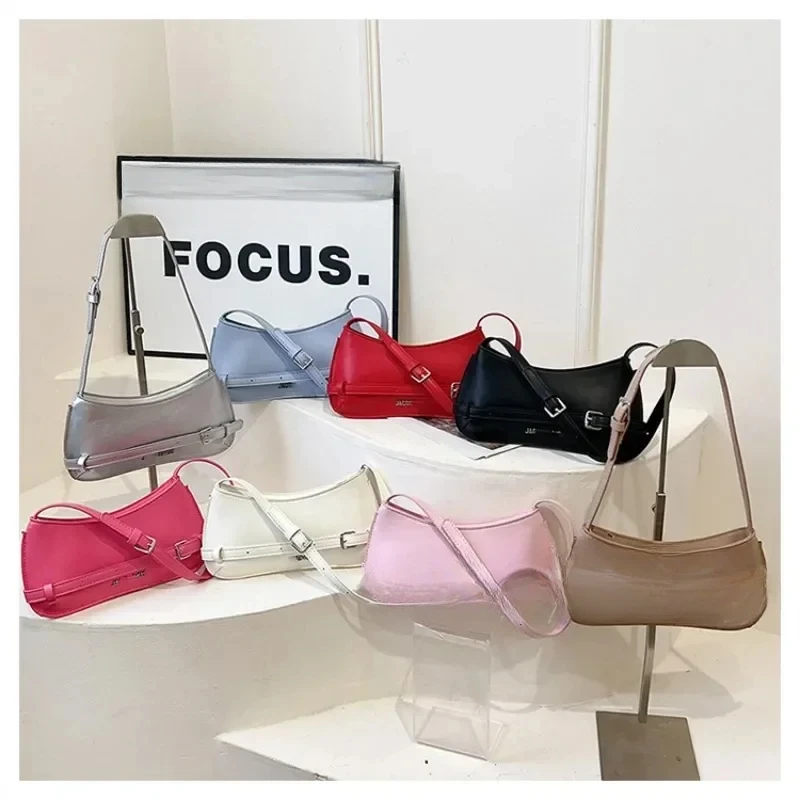 French Women's Bag Niche High-grade Texture Armpit Bag Female Summer Models Popular Hundred Korean Fashion Letters Shoulder