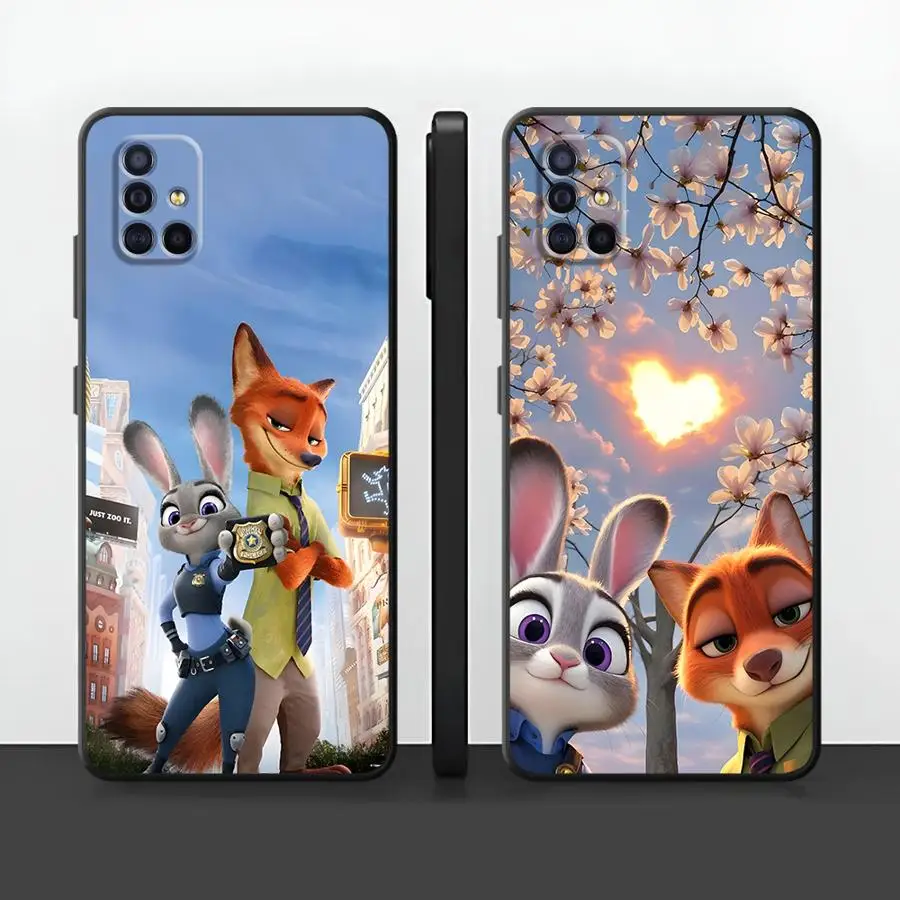 حافظة لهاتف سامسونج جالاكسي نوت S8 S10 9 S9 8 20 Ultra 10 Plus Disney Zootopia Cute