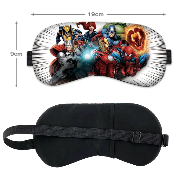Marvels Serie Oogmaskers Cartoon Spidermans Slapen Blinddoek Schattig Dutje Schaduw Rust Ooglapje Reizen Slaap Oogband Verjaardagscadeautjes