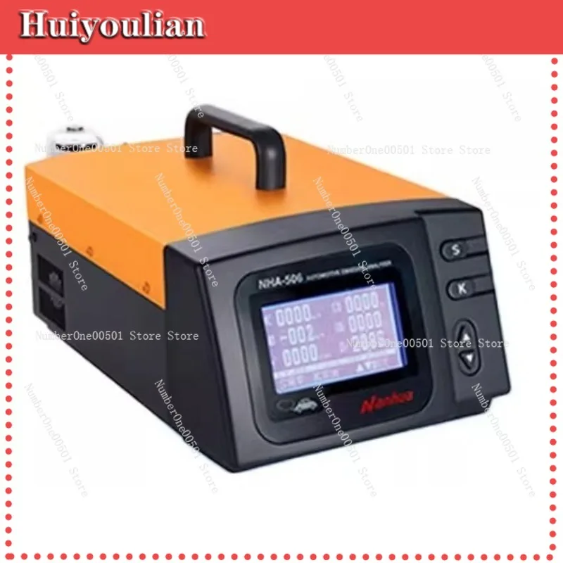 NHA 506 Automotive Exhaust Gas Analyzer 5 Gas Emission Tester for Repair Shop Vehicle Tailpipe Testing Equipment