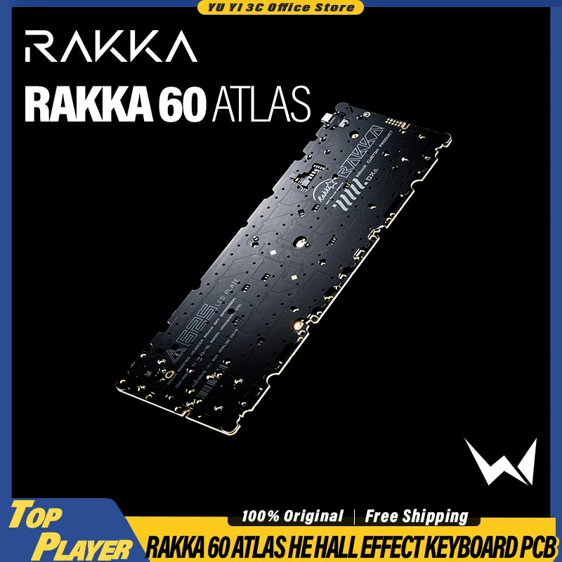 

RAKKA 60 ATLAS HE Набор пенопласта для клавиатуры с эффектом Холла Tech 0,14 мс Поддержка сверхнизкой задержки GH60 Уплотнительное кольцо Унифицированная доска RGB