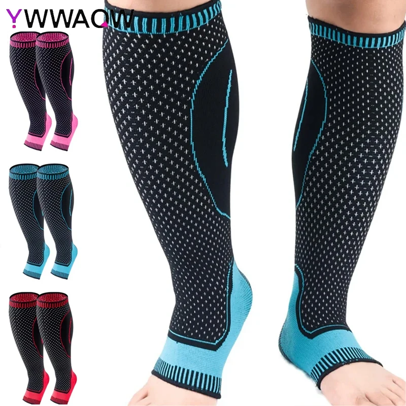 Sports Leg Pad Safety Running Cycling Compression Sleeves Calf Leg Shin Splints Breathable Leg Warmers Sports Protection