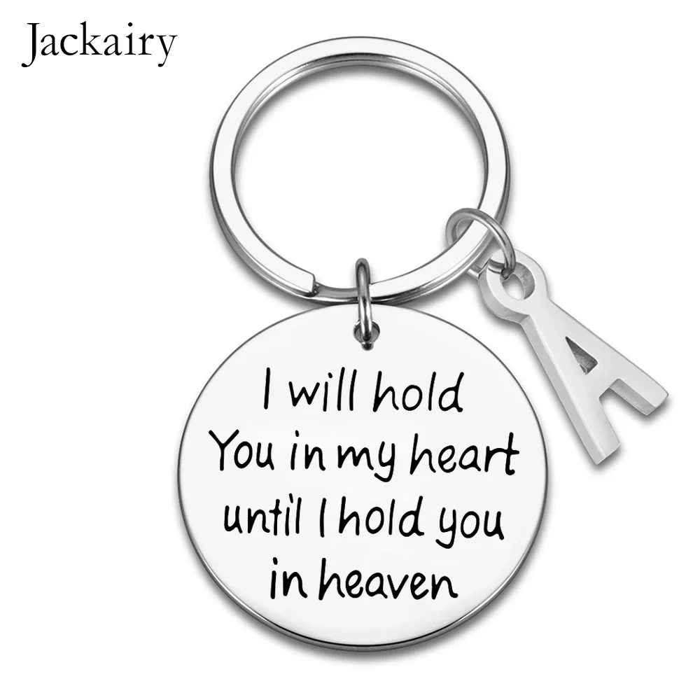 Memorial Day Keychain Gifts I Will Hold You In My Heart Until I Hold You In Heaven Bereavement Mourn Grief Sympathy Mom Dad Gift