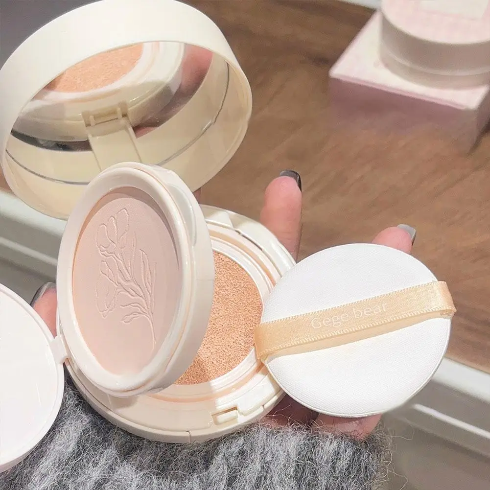 

New 2 In 1 Double Layer Powder Cushion Natural Lasting Makeup Control Skin Foundation Waterproof Oil Brightening Powder G7Q4