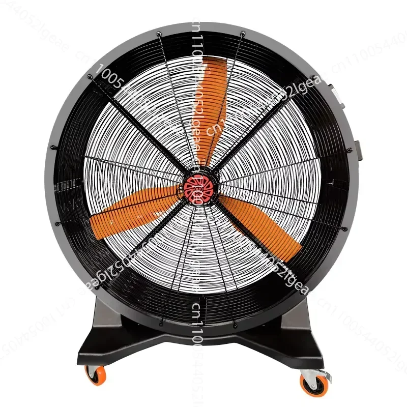 Polypropylene Plastic Diameter 0.88m 50 Hz Strong Wind Blowing Portable Industrial Mobile Fan