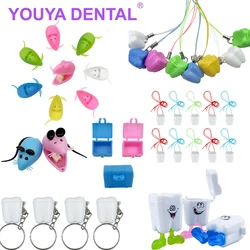 50Pcs Baby Tooth Box Cute Kids Teeth Organizer Plastic Milk Teeth Storage Box Collect Case First Tooth Keepsake Case Mini Gifts