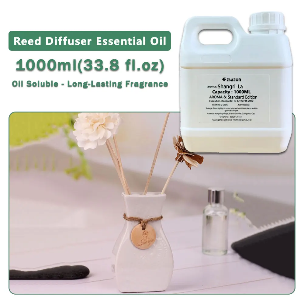 ESAEON Oily Aromatic Essential Oil, For Reed Diffusers & Vine Diffuser & Flameless Aromatherapy, Shangri-La - 1000ML(33.8 fl.oz)