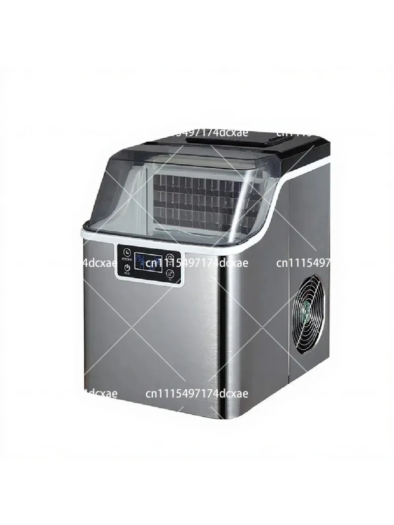 Suitable for small commercial milk tea shops, household mini large capacity fully automatic square ice maker