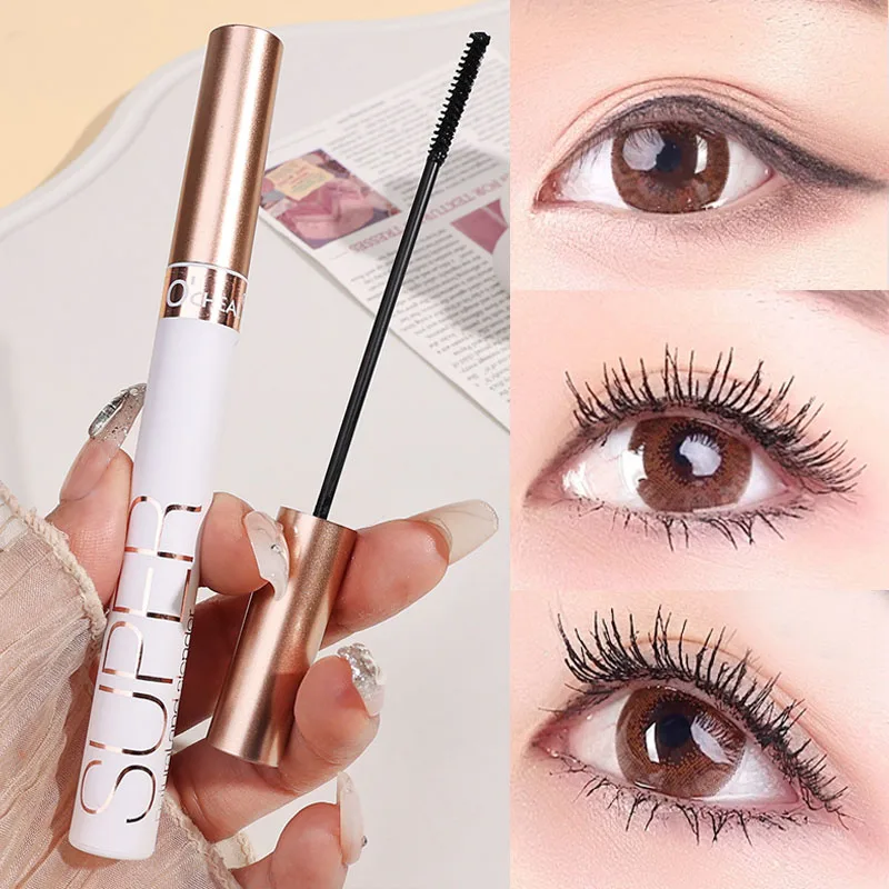 Schwarze Curling Mascara Verlängerung 3d wasserdichte Volumen Wimpern verlängerung Make-up lang anhaltende dicke Seide Mascara koreanische Comes tics