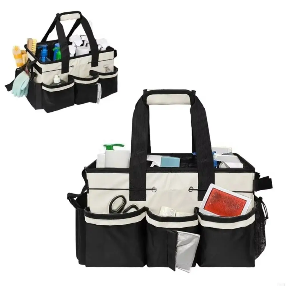 

Сумка для инструментов из ткани Оксфорд, сумка для инструментов электрика, регулируемые лямки, износостойкая сумка для инструментов для чистки, сумка большой вместимости