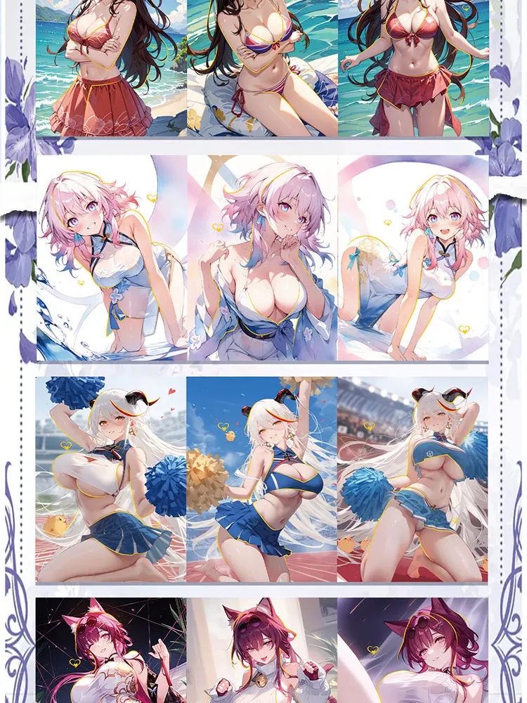 Wholesale Original 36boxes Goddess Story  Wind And Moon Are Boundless 2 Cards  Waifu ACG TCG Doujin Toys And Hobbies Gift