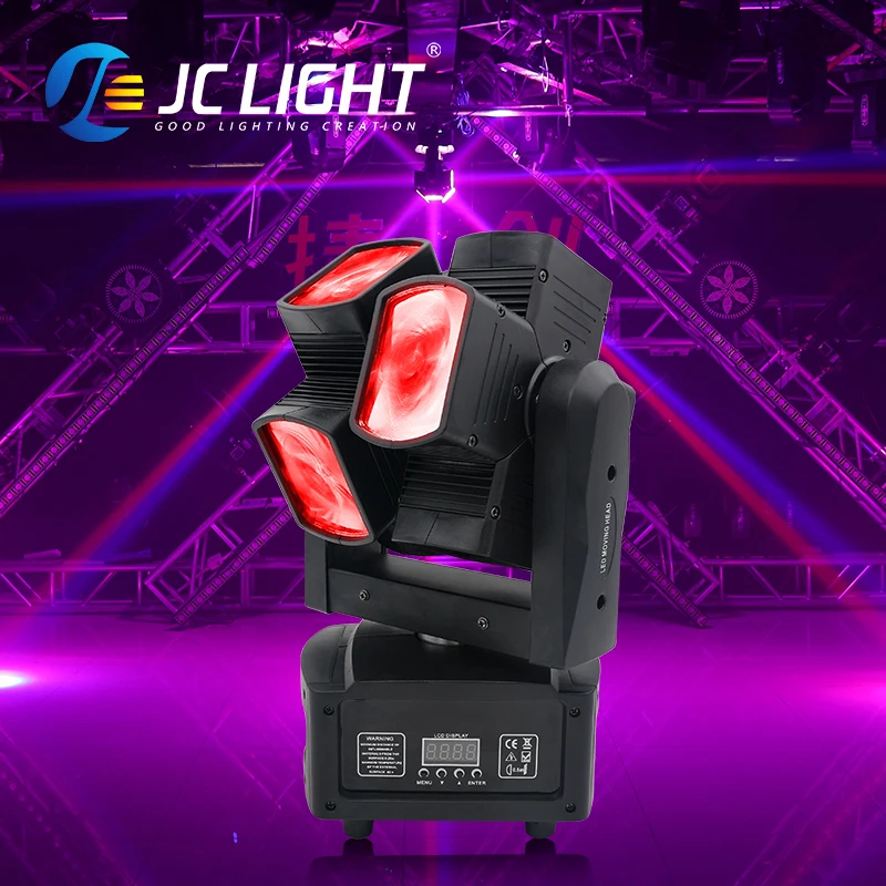 JC Light China Professional Lighting Rgbw 4in1 8pcs 10w Led Hot Wheel Sharpy Beam Moving Head Stage Lights For Night Club Light
