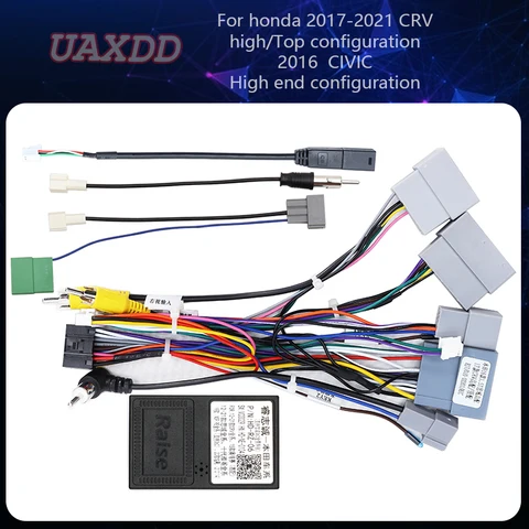 Кабель-адаптер HD-RZ-06 Canbus для автомагнитолы Honda CRV 2017-2021 (высокая/топовая комплектация) и Civic 2016 ( комплектация)
