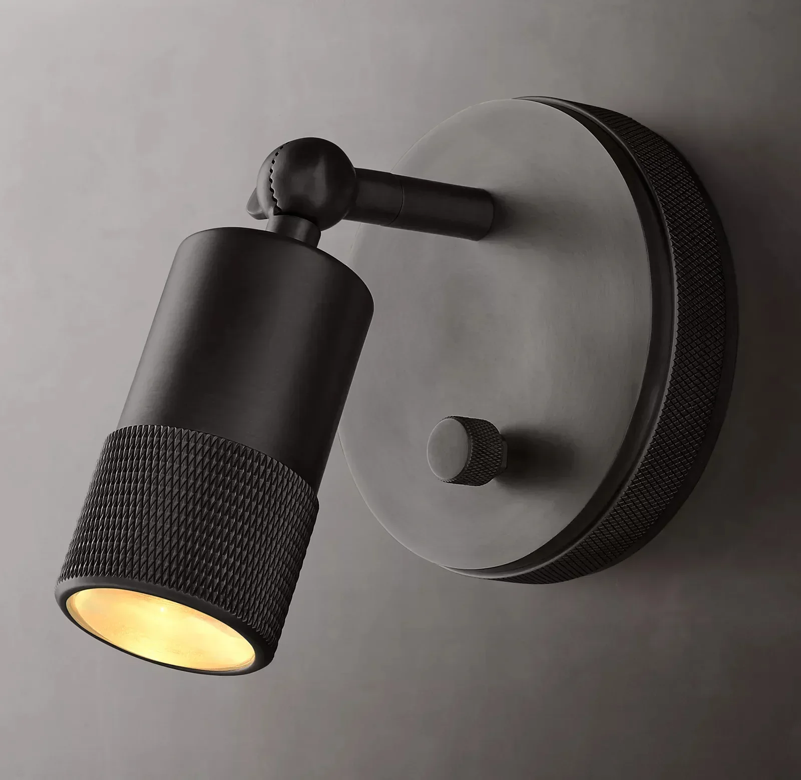 Aluminum Wall Lamp Copper / Black / Chrome Minimalist Sconce Can Adjustable Direction Living Room Wall Bedroom Closet Decorative