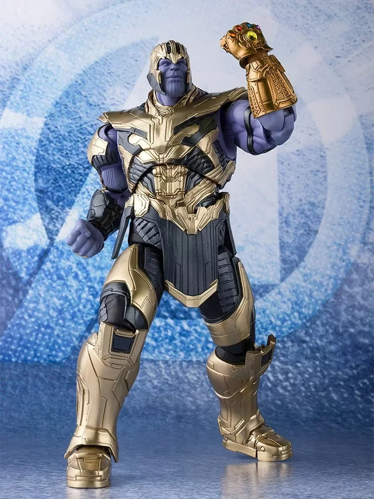 Marvel Shfiguarts Thanos Figurine Avengers Infinity War Bjd Action Figures Desktop Ornament Collectable Model Toys Holiday Gift