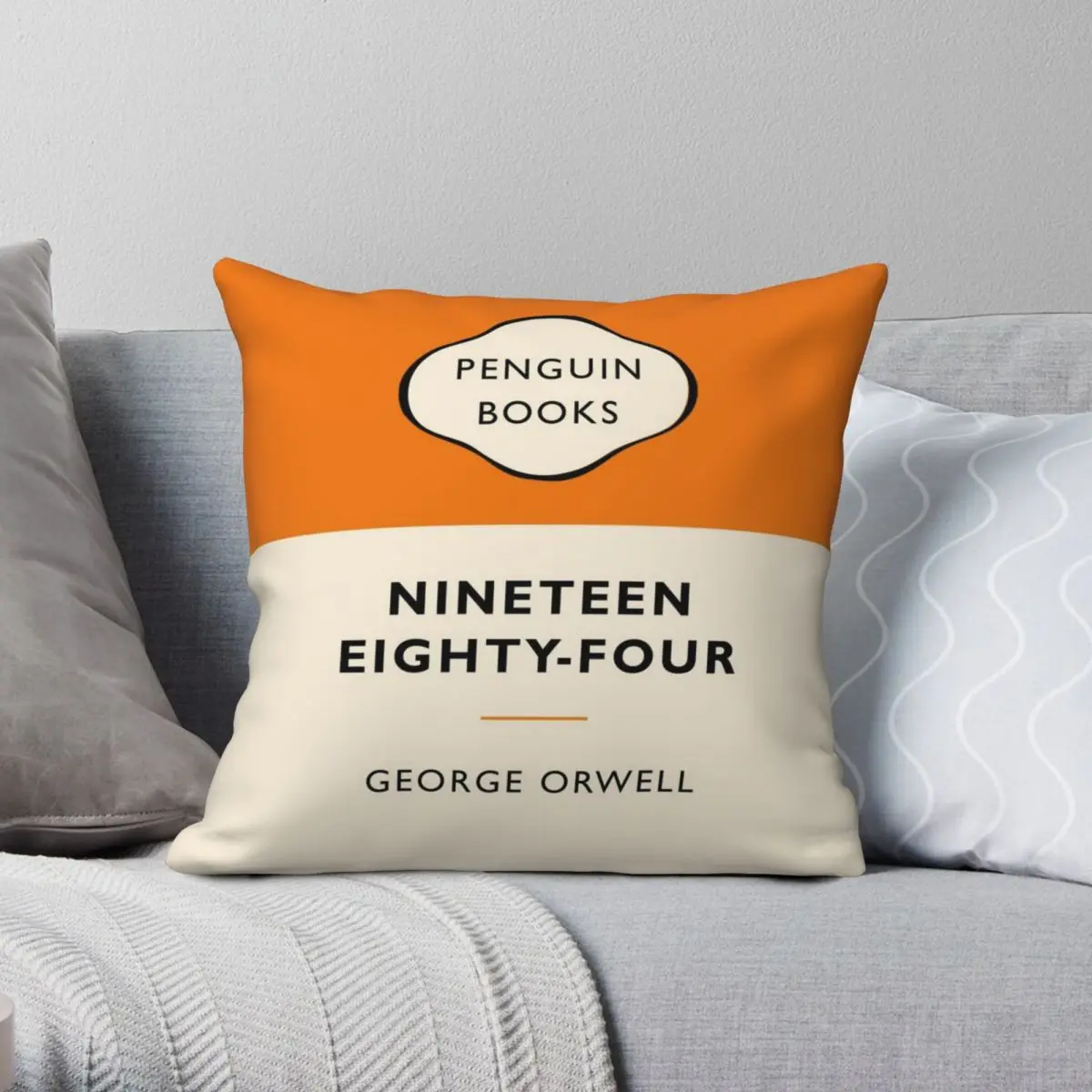 George Orwell Nineteen Eighty-Four Square Pillowcase Polyester Linen Velvet Printed Zip Decor Pillow Case Bed Cushion Cover 18