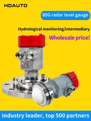 smart radar level meter cement river high temperature 80G corrosion-resistant acid-alkali-resistant boiler water level meter