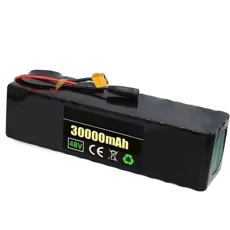 حزمة بطارية 13S4P 48 فولت 30 أمبير في الساعة مع شاشة عرض الطاقة 18650 بطارية ليثيوم للسيارات الكهربائية والدراجات النارية