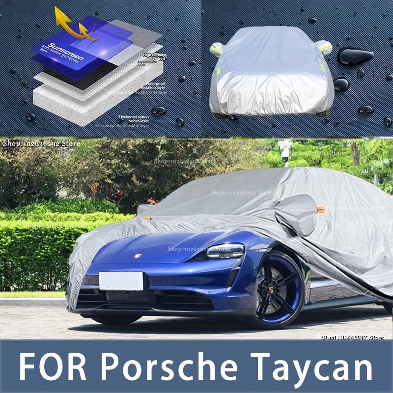 

For Porsche Taycan Outdoor Protection Full Car Covers Snow Cover Sunshade Waterproof Dustproof Exterior Car accessories