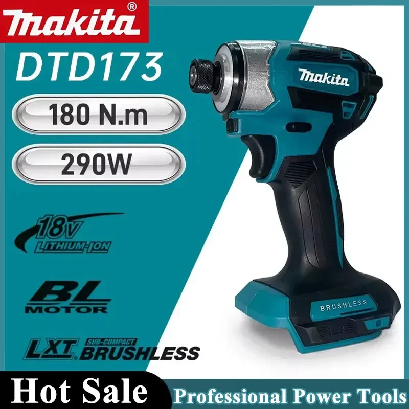 

Makita DTD173 Brushless Electric Screwdriver Auto Repair Impact Screwdriver Batch 220N.m Electric Driver Tools For Makita 18V